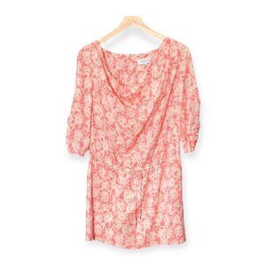 Paul & Joe Cat Print Jacquard Silk Mini Dress, Pink, Size 38EU (US6/S)